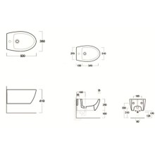 Биде подвесное Simas Lft Spazio LFT19 bix1