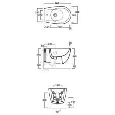 Биде подвесное Simas Vignoni VI19 bix1