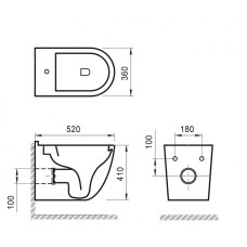 Биде подвесное с креплением BelBagno SENSO-R BB017BH