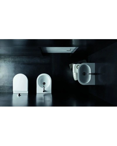 Биде подвесное без ободка Azzurra Nuvola Mini NUV546/SOSKbix1