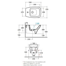 Биде подвесное Globo Daily DAS09.bix1
