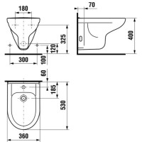 Биде подвесное Jika Olymp 8306110003041