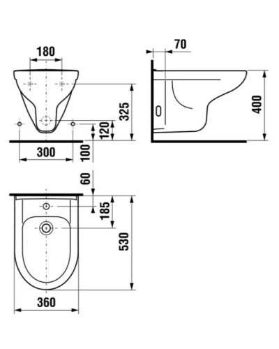Биде подвесное Jika Olymp 8306110003041