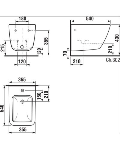 Биде подвесное Jika Pure 8304210003021