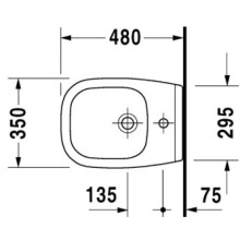 Биде подвесное Duravit D-Code 22371500002