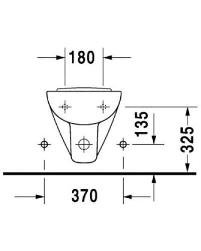 Биде подвесное Duravit D-Code 22371500002