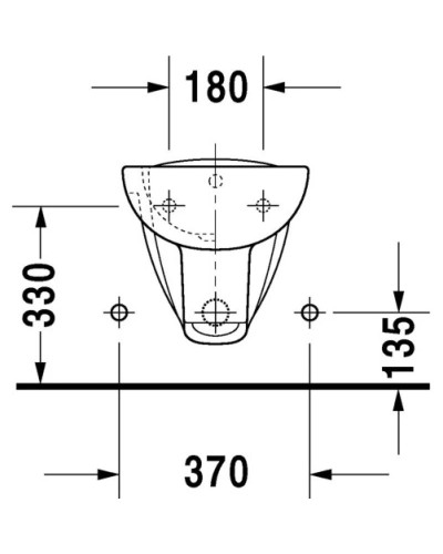 Биде подвесное Duravit D-Code 22571500002