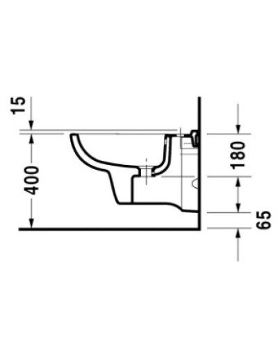 Биде подвесное Duravit D-Code 22571500002