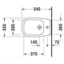Биде подвесное Duravit D-Code 22571500002