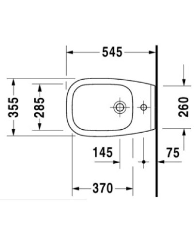 Биде подвесное Duravit D-Code 22571500002