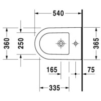 Биде подвесное Duravit Darling New 2249150000
