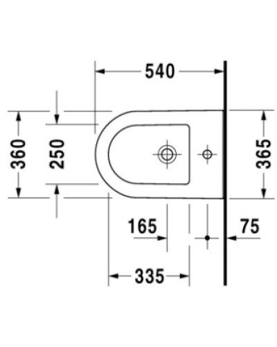Биде подвесное Duravit Darling New 2249150000