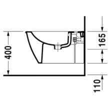 Биде подвесное Duravit Darling New 2249150000