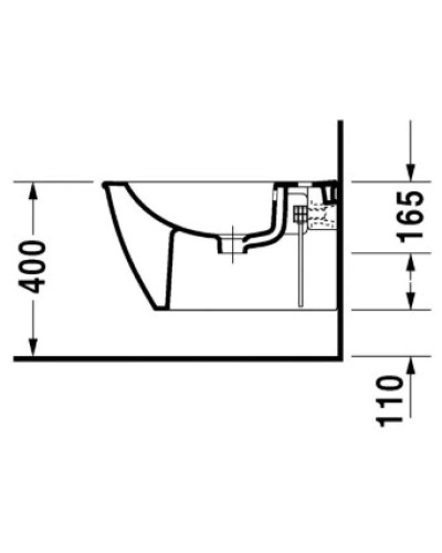Биде подвесное Duravit Darling New 2249150000