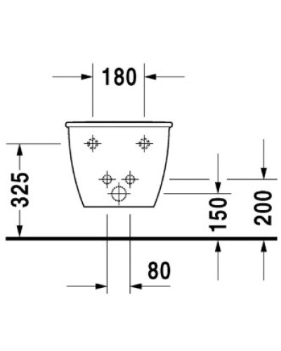 Биде подвесное Duravit Darling New 2249150000