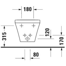 Биде подвесное Duravit DuraStyle 2286150000