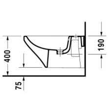 Биде подвесное Duravit DuraStyle 2286150000