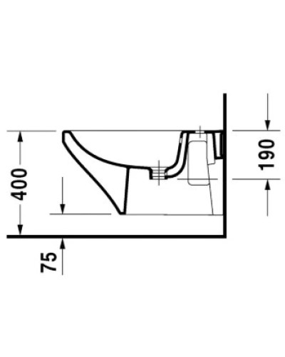 Биде подвесное Duravit DuraStyle 2286150000