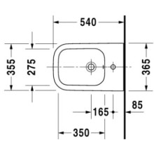 Биде подвесное Duravit Happy D.2 2258150000
