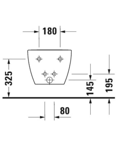 Биде подвесное Duravit Happy D.2 2258150000