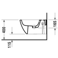 Биде подвесное Duravit Happy D.2 2258150000