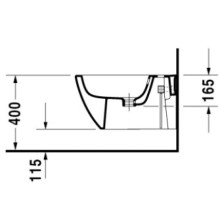 Биде подвесное Duravit Happy D.2 2258150000