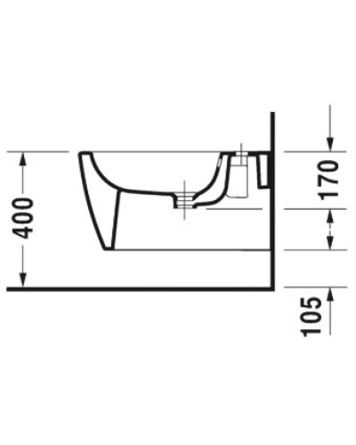 Биде подвесное Duravit ME by Starck 2288150000