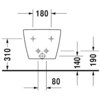 Биде подвесное Duravit ME by Starck 2288150000