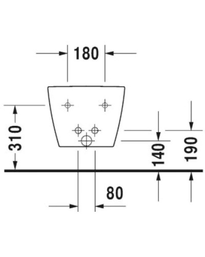 Биде подвесное Duravit ME by Starck 2288150000