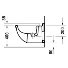 Биде подвесное Duravit Starck 3 2230150000