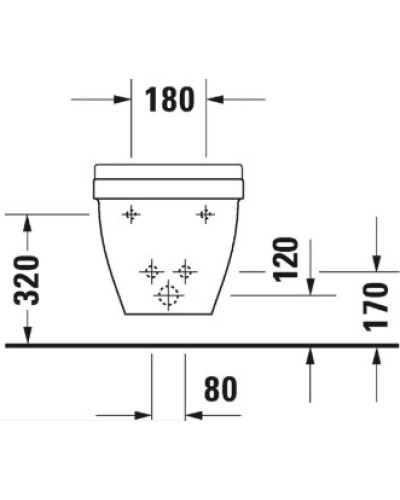 Биде подвесное Duravit Starck 3 2230150000