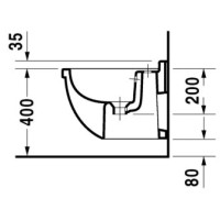 Биде подвесное Duravit Starck 3 2231150000
