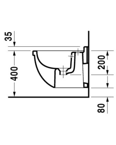 Биде подвесное Duravit Starck 3 2231150000