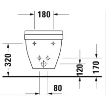 Биде подвесное Duravit Starck 3 2231150000