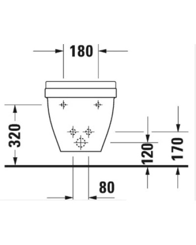 Биде подвесное Duravit Starck 3 2231150000