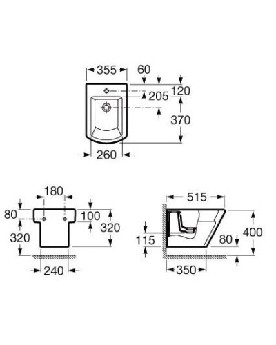 Подвесное биде Roca Hall 357625000