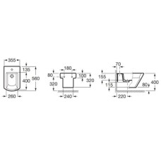 Подвесное биде Roca Hall 35762K000