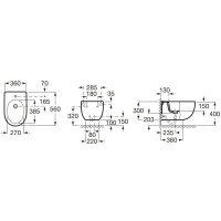 Подвесное биде Roca Meridian 357245000