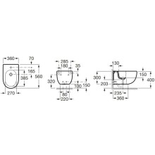 Подвесное биде Roca Meridian 357245000