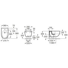 Подвесное биде Roca Meridian 357245000