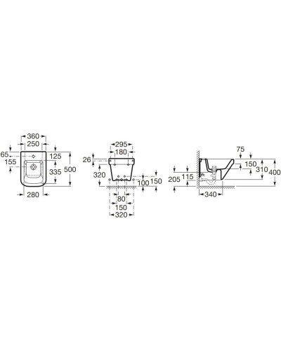 Подвесное биде Roca Dama 357786000