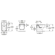 Подвесное биде Roca The Gap 357476000