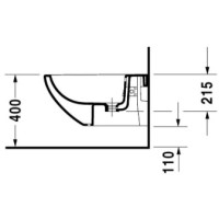 Подвесное биде Duravit Architec 2531150000