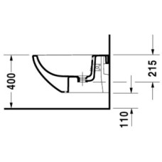 Подвесное биде Duravit Architec 2531150000