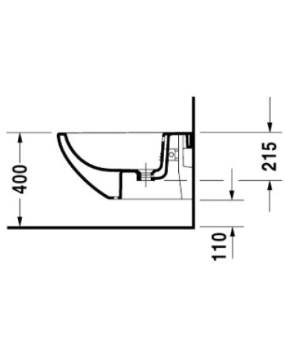 Подвесное биде Duravit Architec 2531150000