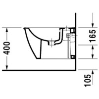 Подвесное биде Duravit Darling New 2256150000