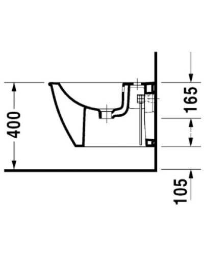 Подвесное биде Duravit Darling New 2256150000