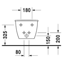 Подвесное биде Duravit Darling New 2256150000