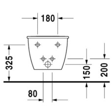 Подвесное биде Duravit Darling New 2256150000