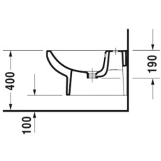 Подвесное биде Duravit DuraStyle 2279150000